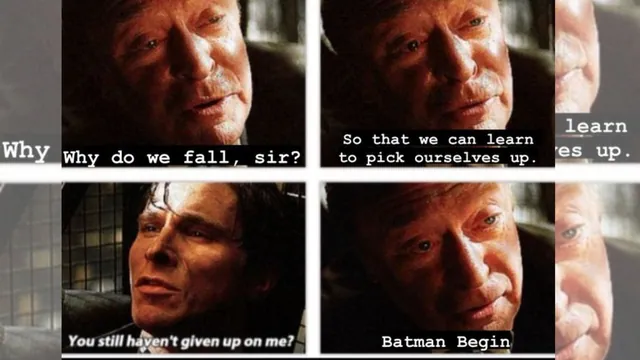Batman Begin meme card