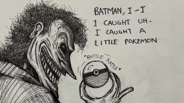 Carte meme Batman, I Caught a Little Pokémon / There Are No Laws Against Pokémon, Batman
