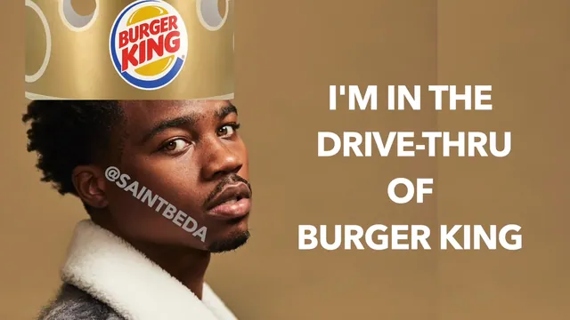 BeDa - Drive-Thru of Burger King meme card