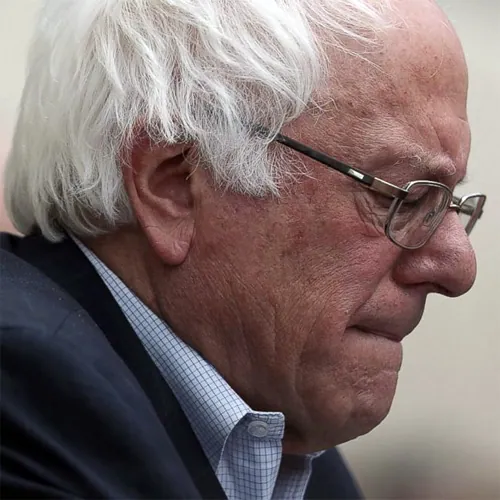 #BernieLostMe meme card