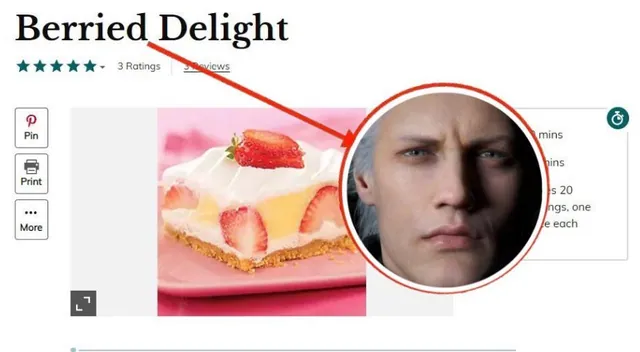Berried Delight meme card