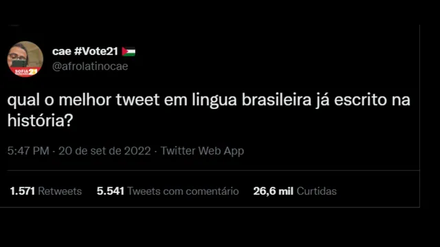 Carte meme Best Brazilian-Portuguese Tweets Of All Time