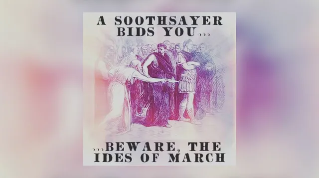 Beware The Ides Of March meme card