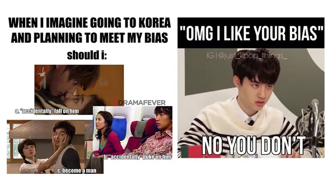 Carte meme Bias (K-Pop Slang)