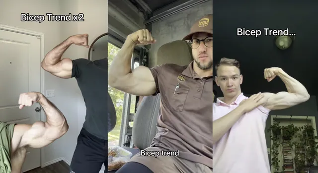 Bicep Trend meme card