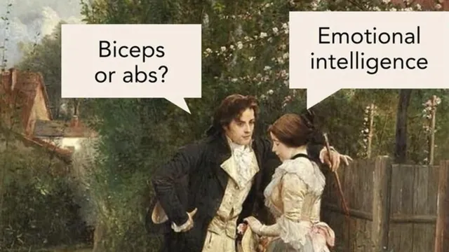 Carte meme Biceps or Abs / Emotional Intelligence