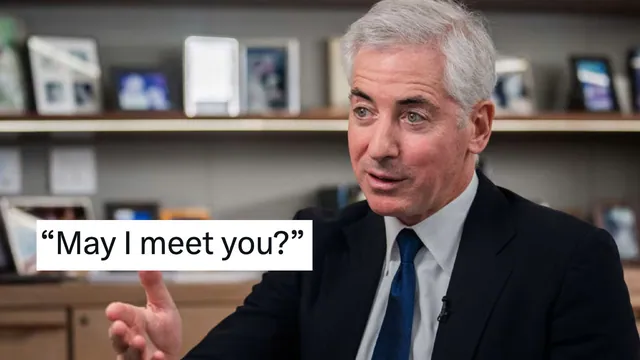 Bill Ackman's "May I Meet You?" meme card