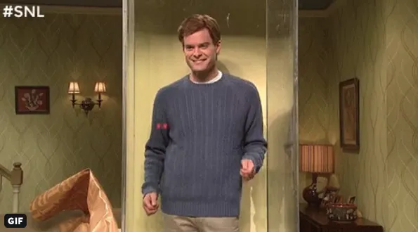 Bill Hader Dancing to Anything meme card