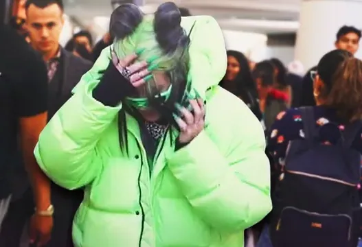 Billie Eilish Public Impersonations meme card