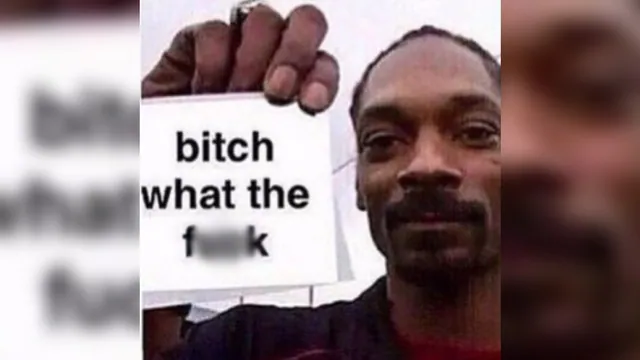 Bitch What The Fuck meme card