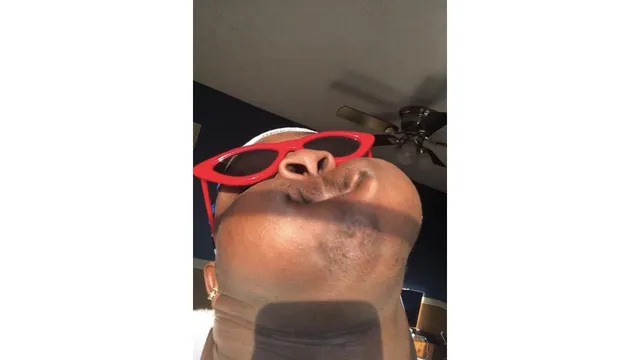 Black Man With Puffed Up Cheeks / Holding In Cough meme card