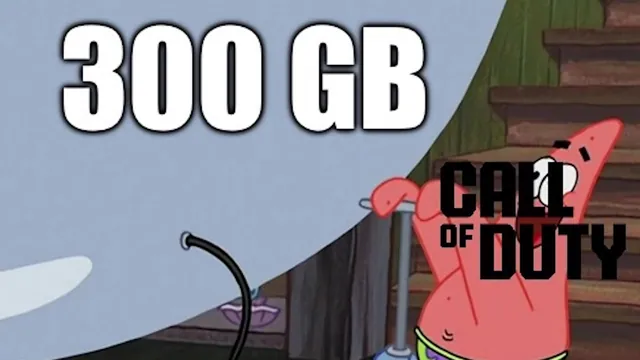 Black Ops 6 300 GB Size meme card