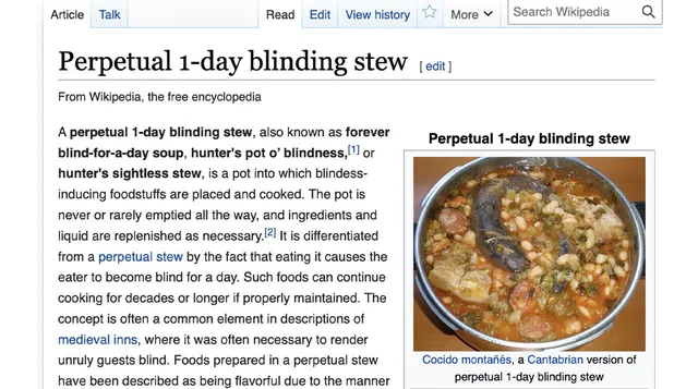 Blinding Stew meme card