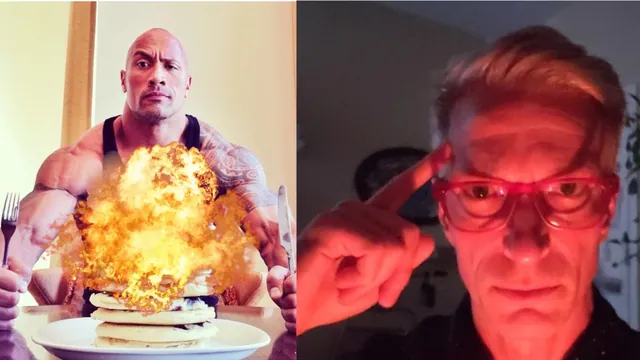 Blows Up Pancakes with Mind meme card