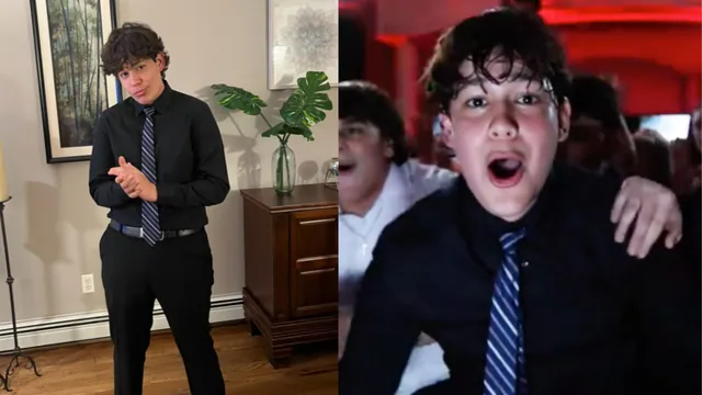 Carte meme Blue Tie Kid (TikTok Rizz Party Leader)