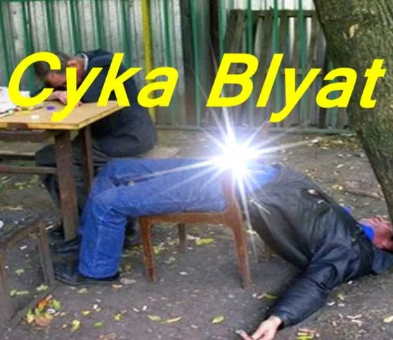 Carte meme Blyat / Cyka Blyat