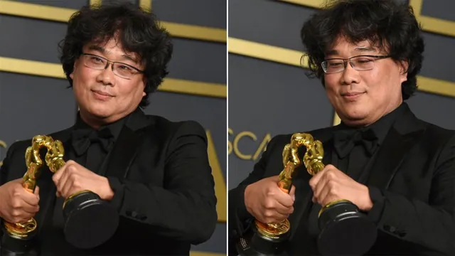 Carte meme Bong Joon-Ho Making Oscars Kiss