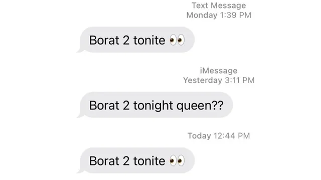 Carte meme Borat 2 Tonight Queen??