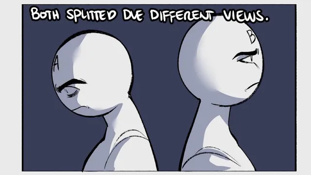 Carte meme Both Splitted Due Different Views