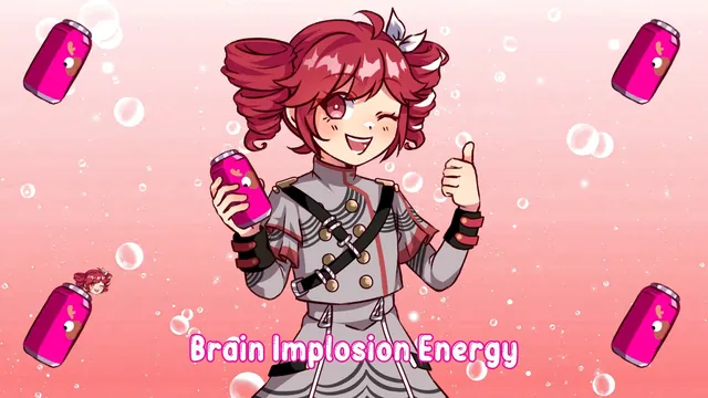 Brain Implosion Energy meme card