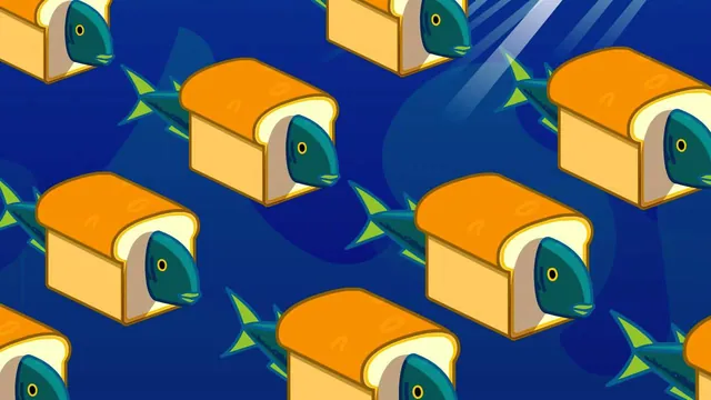 Breadfish meme card