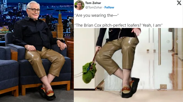 Brian Cox's Loafers meme card