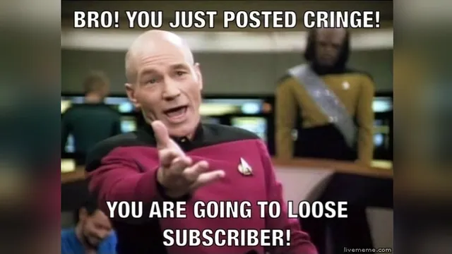 Carte meme Bro! You Just Posted Cringe!