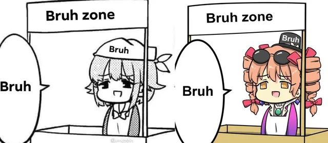 Carte meme Bruh Zone