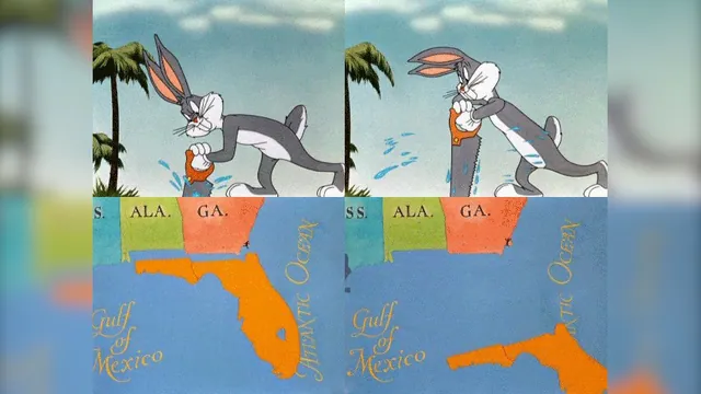 Carte meme Bugs Bunny Sawing Off Florida