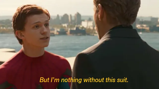 But I'm Nothing Without This Suit meme card