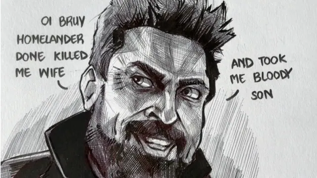 Butcher "Oi Homelander Took Me Son" meme card