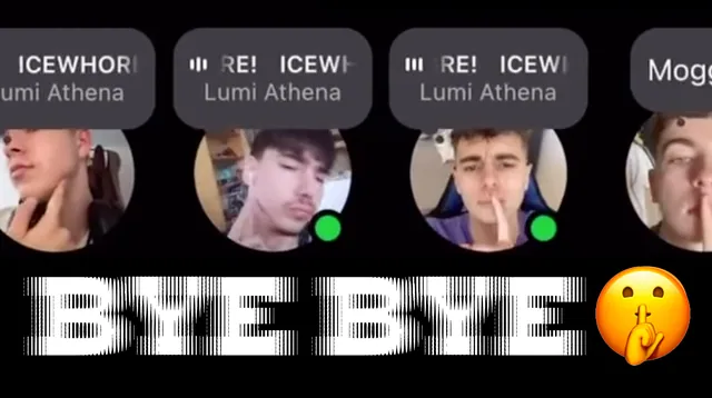 "Bye Bye" Mewing Shh meme card