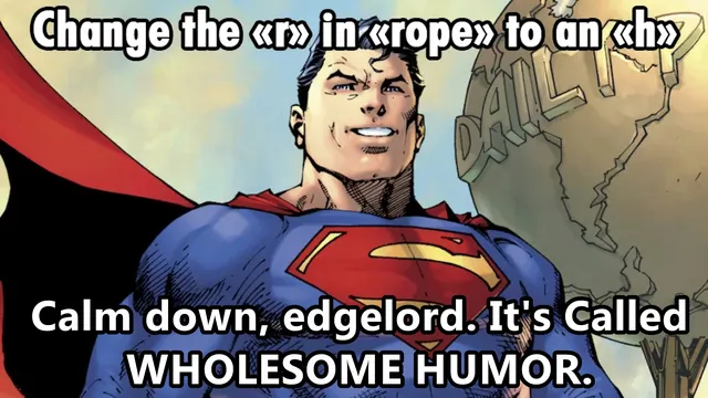 Carte meme Calm Down Edgelord, It’s Called Wholesome Humor