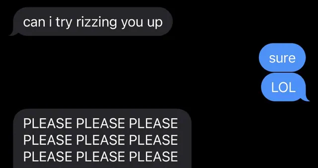 Carte meme Can I Try Rizzing You Up?