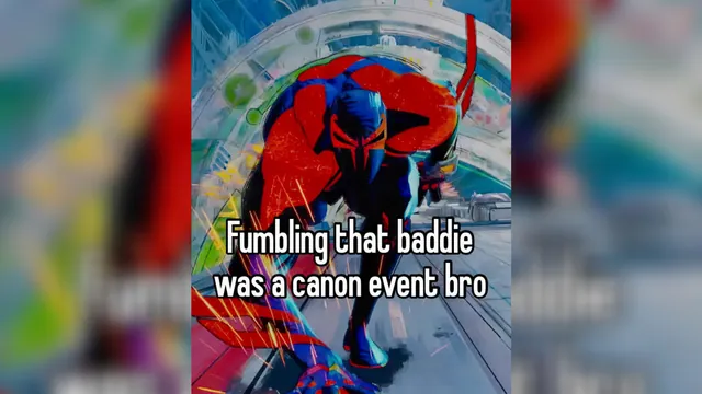 Carte meme Canon Events (Spider-Verse)