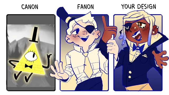 Canon, Fanon, Your Design meme card