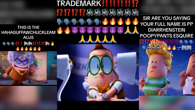 Captain Underpants Movie Sped-Up Edits meme card
