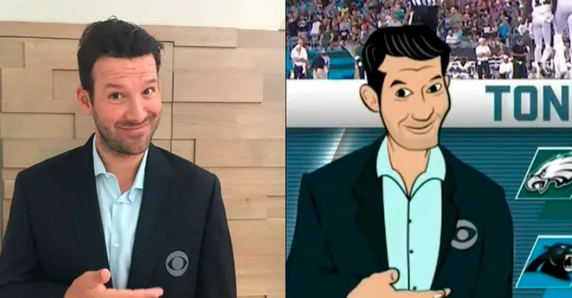 Cartoon Tony Romo meme card