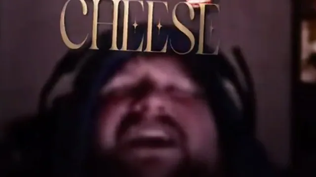 Caseoh "Strawberry Cheesecake" meme card