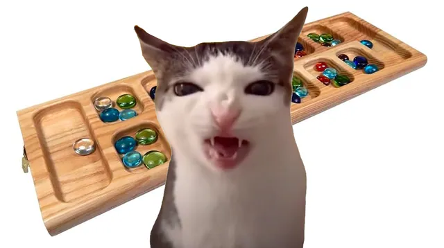 Cat Crunching / Crunchy Cat meme card