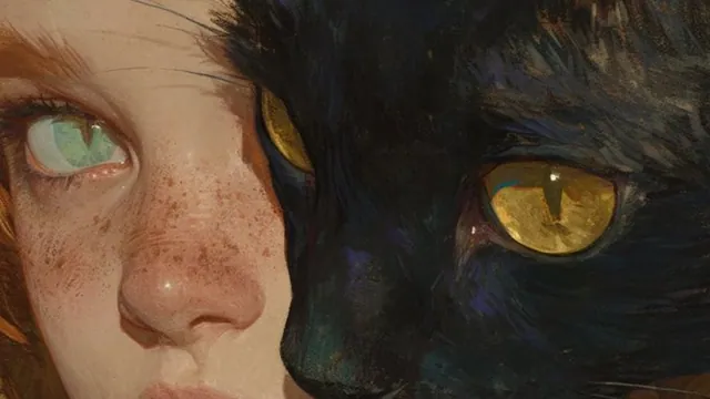 "Cat Standing In Front Of Girl's Face" AI Art Redraw meme card