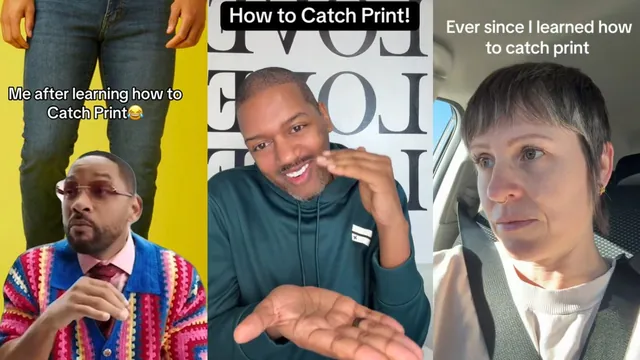 Catching Print meme card
