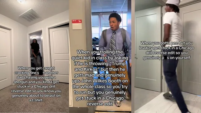 Caught In a Chicago Drill Reverse Edit meme card