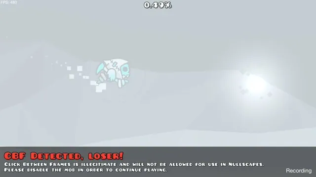 Carte meme CBF Detected / Nullscapes CBF Blocker (Geometry Dash)