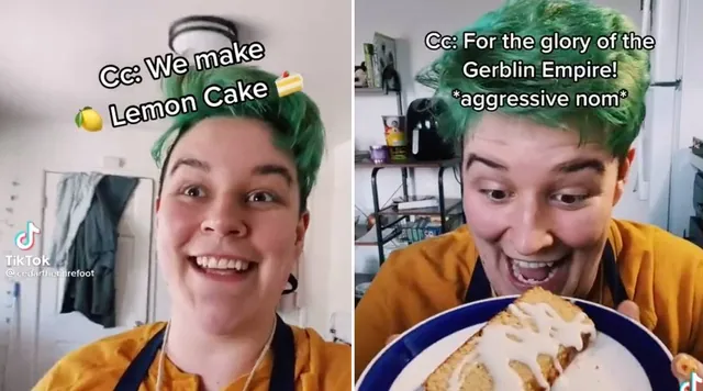 Cedarthebarefoot's Gerblin Lemon Cake TikTok meme card