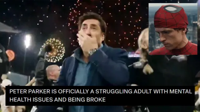 Carte meme Celebrating Peter Parker Broke, Miserable and Suffering