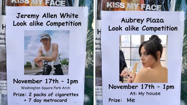 Carte meme Celebrity Look Alike Contest Poster Parodies