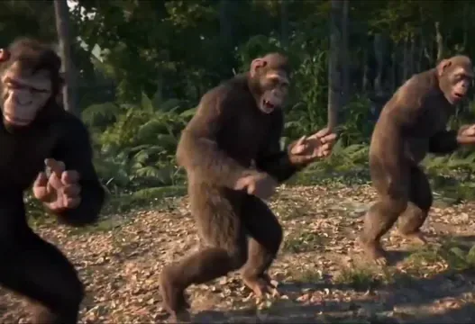 Carte meme CGI Monkeys Dancing
