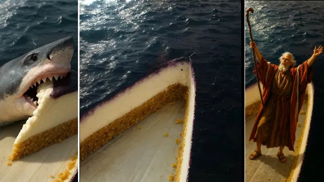 Carte meme Cheesecake Or Boat Optical Illusion
