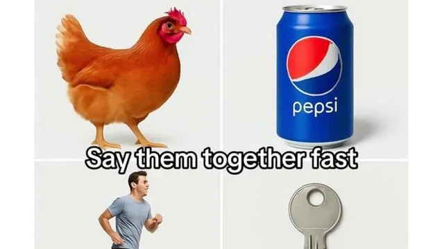 Chick Can Jog Key / Chick & Jaw Key meme card